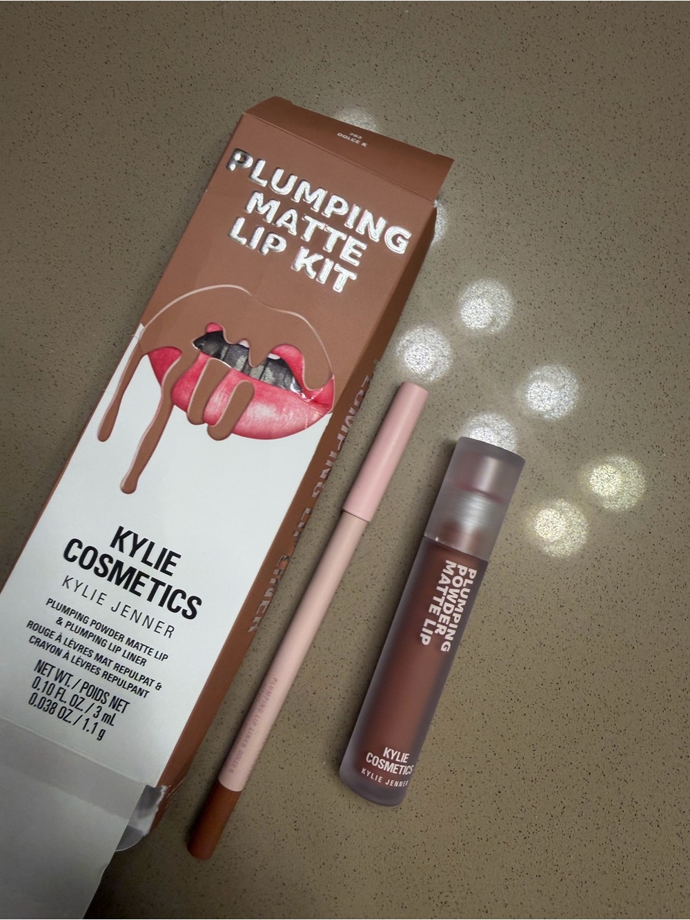 KYLIE COSMETICS plumping matte lip kit- dolce k